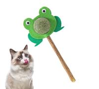 PhnkjGh Catnip Toys for Indoor Cats - Cartoon Frog Catnip Toys Teeth Cleaning Cat Stick Toy - Oral Care Interactive Cat Toys, Cat Chew Toy, Kitten Teething Toys, Pet Supplies