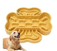 PhnkjGh Dog Food Bowl Slow Feeder, Pet Feeding Dish with Suction Cup, Anti-Gulping Dog Slow Feeder for Mental Stimulation Boredom Traveling Puppy Training Outdoor