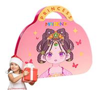PhnkjGh Dress Up Game, Dress Up Play Set | Makeup Toy for Girls | Makeup Paper Travel Toy for Girls, Princess Colouring Book, Makeup Playbook for Kids