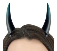 PhnkjGh Ghost Headhorns, Devil Horns Hair Clips, Devil Costume, Women's Demon Vampire Headpiece, Gothic Devil Costume, Halloween Cosplay Headwear Accessories, Scary and Funny