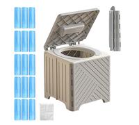 PhnkjGh Portable Toilet - Foldable Potty,Foldable Non-Slip Training Potty with PVC Cushion for Elderly Patients Hospitals Outdoor Events Camping Road Trips