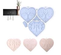 PhnkjGh Resin Tree Mold, Silicone Tree Mold | Heart Shaped Silicone Mold | Food Safe Molds for Living Room Bedroom Kitchen Cute Casting Molds for Doors Walls