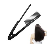 PhnkjGh Straighten Comb,Hairdressing Styling Flat Iron Comb | Styling Smoothing Brush Professional Grooming for Home Road Trip Vacation Dating Commuting Travel
