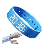 PhnkjGh Vibrating Alarm Watch - Vibrating Alarm Wristband Smart Watch,Silent Adjustable Smartwatch Wristband Clock for Travel School Sports Outdoor Women Men Kids Heavy Sleepers Birthday