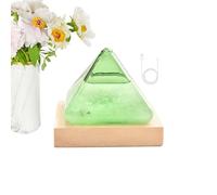 PhnkjGh Weather Glass,Pyramid Shape Meteorological Forecaster Predictor Storm Glass Barometers - Stylish Weather Forecast Station Bottle Home Decoration for Women Men Mom Dads