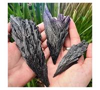 PHNOITPQ Natural Crystal Rough Natural Raw Black Kyanite Crystals Rough Black Kyanite Mineral (One Piece,Small(3-5cm))