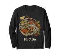 Pho Bo Vietnamese Noodle Cuisine Vietnam Foodie Long Sleeve T-Shirt