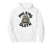 Pho King Sloth Funny Food Lover Noodle Humor Pullover Hoodie
