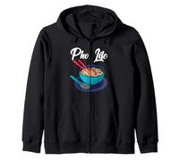 Pho Life Vietnamese Noodle Soup Lover Zip Hoodie