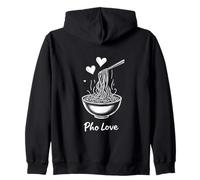 Pho Love Noodles Hearts Delight Zip Hoodie
