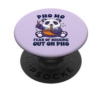 Pho Noodle Soup Cute Kawaii Panda Funny Pho PopSockets Adhesive PopGrip
