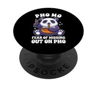 Pho Noodle Soup Cute Kawaii Panda Funny Pho PopSockets Adhesive PopGrip