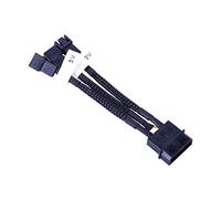 Phobya adapter 4Pin Molex to 3Pin 5V/7V/12V 10cm - black Cables Fan cables & adptors