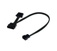 Phobya adaptor 4Pin Molex (12V) to 4Pin PWM 30cm - black Cables Fan cables & adptors