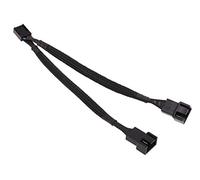 Phobya Y-cable 4Pin PWM 2x 4Pin PWM 10cm - black Cables Fan cables & adptors