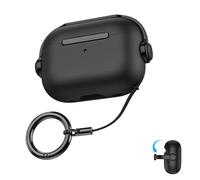 PHOEACC for AirPod Pro 3 Case 2025 with Lock & Stand Cute Headset Soft TPU Protective Cover Compatible for AirPods Pro 3rd Geneneration for Men Women (Black Music)