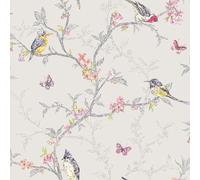 Holden Decor Phoebe Birds Wallpaper Holden Dove Grey