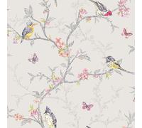 Holden Decor Phoebe Birds Wallpaper Holden Dove Grey