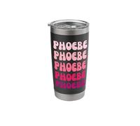 Phoebe First Name Minimalist Design Stainless Steel Insulated Tumbler