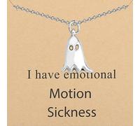 Phoebe Inspired Gift Phoebe Ghost Necklace With Message Card Singer Fan Gift Music Lover Gift Halloween Jewelry