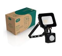 Phoebe LED Floodlight 10W Atlas-Mini PIR Sensor Cool White IP65 Black