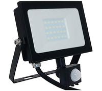 Phoebe LED Floodlight 20W Atlas-Mini PIR Sensor IP65 (100W Equivalent) 4000K Cool White Black 1500lm Floodlights Security Motion External Outdoor Auto Weatherproof Light