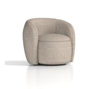 Phoebe Swivel Accent Chair Cream Boucle
