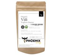 Phoenic Fungi Villi Yogurt Starter Culture - Live Beneficial Bacteria Fermentation - Mild & Drinkable Scandinavian Yogurt - Easy to Use - Reusable & Long-Lasting
