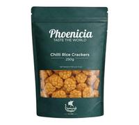 Phoenicia Chilli Rice Crackers 250g | Spicy Crunchy Asian Snack | Light & Crispy Rice Crackers | Bold Chilli Flavor | Perfect for Snacking, Dips, Parties, Soups & Salads