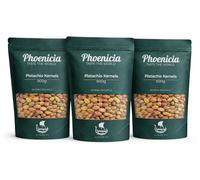 Phoenicia Pistachio Kernels 500g | Single, 3 Pack & 5 Pack Options | Premium Shelled Unsalted Raw Pistachios | High Protein Vegan Nuts | Ideal for Baking, Cooking, Snacking & Desserts (Pack of 3)