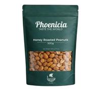 Phoenicia Premium Honey Roasted Peanuts 500g | Sweet & Savory Crunchy Peanuts | High Protein Healthy Snack | Made with Natural Honey | Perfect for Snacking, Trail Mixes, Salads & Desserts