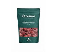 Phoenicia Sugared Strawberry 500g | Sweet Coated Real Fruit Pieces | Candy Style Chewy Treat | Dessert Topping Baking Ingredient | Party Snack Confectionery Use Gourmet Pantry Pack