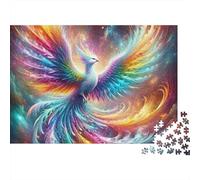 Phoenix 1000-Piece Colorful Recycled Cardboard Jigsaw Puzzle Set Adult Jigsaws Educational Game Challenge Fun Present Home Activity Great Gift Idea 52x38cm/1000pcs