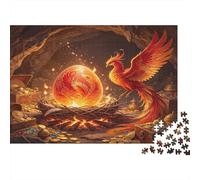 Phoenix 1000 Piece Jigsaw Puzzle Paper for Adults Dragon Egg Jigsaw Puzzle for Family Focus Booster for Home Decor Gift 52x38cm/1000pcs