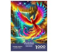 Phoenix 1000 Pieces Portable Jigsaw Puzzle Animal Age 3+ Cool Collage Effect, Home Decoration, Educational, Challenging Puzzle Games 70x50cm/1000pcs