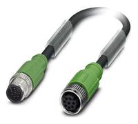 Phoenix 1522972 - Cable sac-8p-m12ms/0,6-pur/m12fs SH