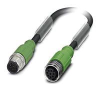 Phoenix 1522998 3 m Black, Grey Signal Cable - Signal Cables (3 m, M12, Black, Grey)