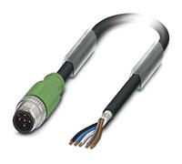 Phoenix 1682731 5 m Black, Grey Signal Cable - Signal Cables (5 m, M12, -25 - 80 °C, black, grey)
