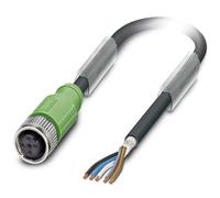 Phoenix 1682935 1.5 m Black Cable Signal - Signal Cable (1.5 m, grey, M12, -25 TO 90 °C, Black, Grey)