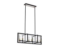 Phoenix 6 Light Bar Ceiling Pendant - Satin Black