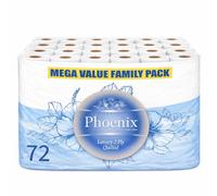 Phoenix 72 Toilet Roll - 2 Ply Quilted Soft White Toilet Paper