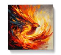Phoenix Abstract Art No.1 Canvas Print | Gallery Wrapped 30mm Frame Wall Art | 20x20 inches | Ready to Hang | Abstract Picture | Living Room Bedroom Lounge Office