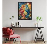 Phoenix And Blue Bird 500 Piece Jigsaw Puzzle for Adults Animals And Plants Weekend Hobby Creative Challenge No Duplicate Pieces Ideal Retirement Gift 500 PCS