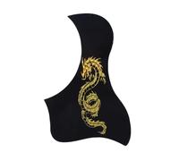 Phoenix And Dragon Pattern Acoustic Guitar Pickguard Pick Guard Sticker Bird Style Black(1)