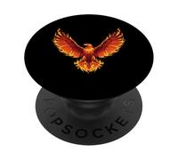 Phoenix And Fire Bird With Flaming Wings PopSockets Adhesive PopGrip