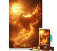 Phoenix And Sun 1000 Piece Jigsaw Puzzles for Teenagers Memory Boost Home Leisure Image Assembly Lovely Gift (38x52cm)