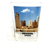 Phoenix Arizona City Skyline Color Photo Shot Glass