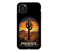 Phoenix Arizona Desert Sunset Cactus Retro Travel Case for iPhone 11 Pro Max