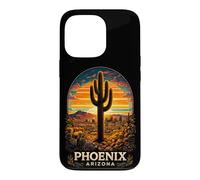 Phoenix Arizona Desert Sunset Cactus Retro Travel Case for iPhone 13 Pro