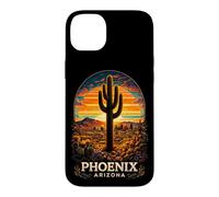 Phoenix Arizona Desert Sunset Cactus Retro Travel Case for iPhone 14 Plus